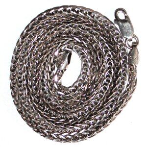 Sterling Silver Foxtail Chain Necklace 16 Grams